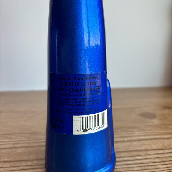 2003 Qualitätswein Moselland Blue Happy Cat Wine Bottle - Picture 11 of 11